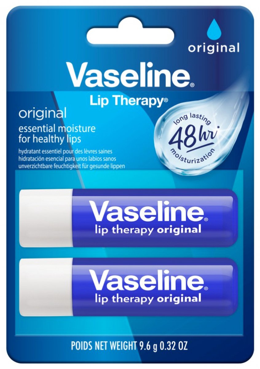 Bol.com Vaseline Lip Care Duopack Original - Lipbalsem Classic aanbieding