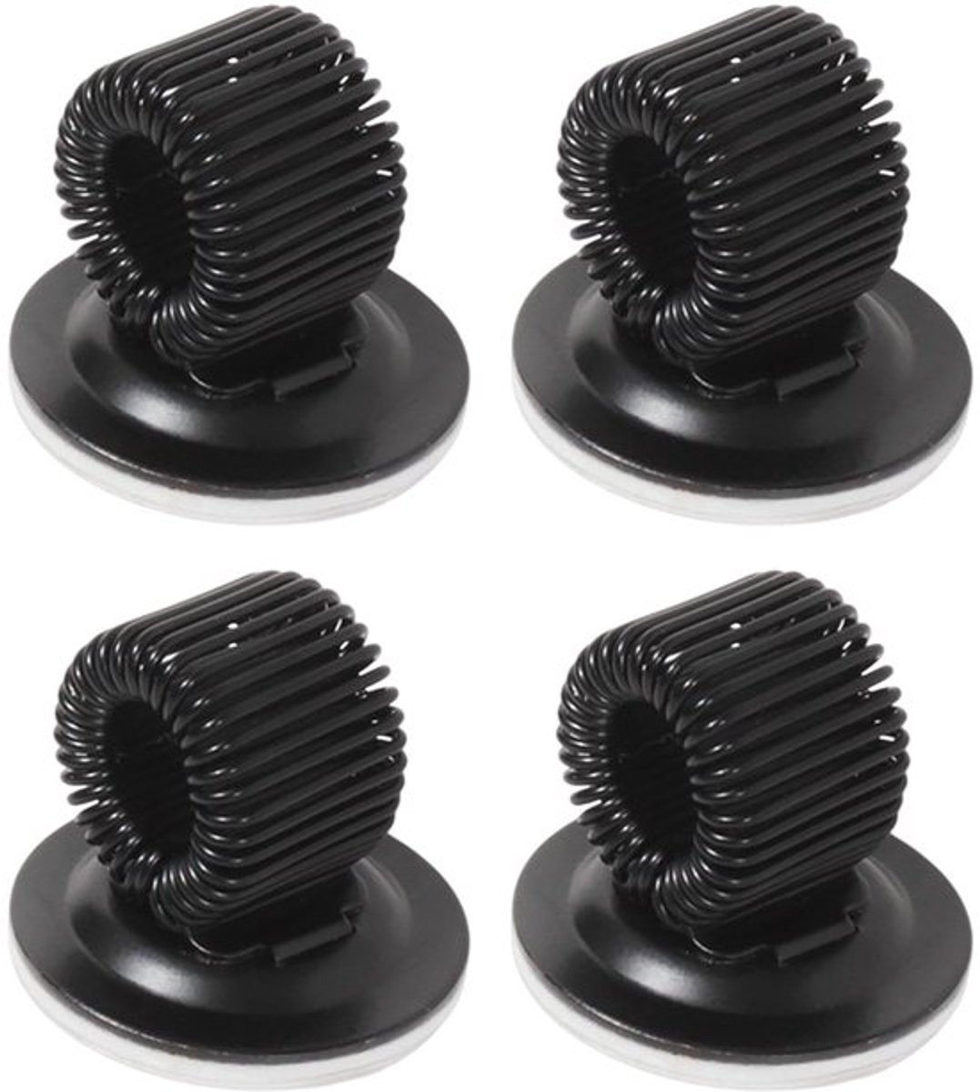 MTTProducts - Penhouder - Zelfklevend - Verstelbare veerlus - Zwart - Pen clips
