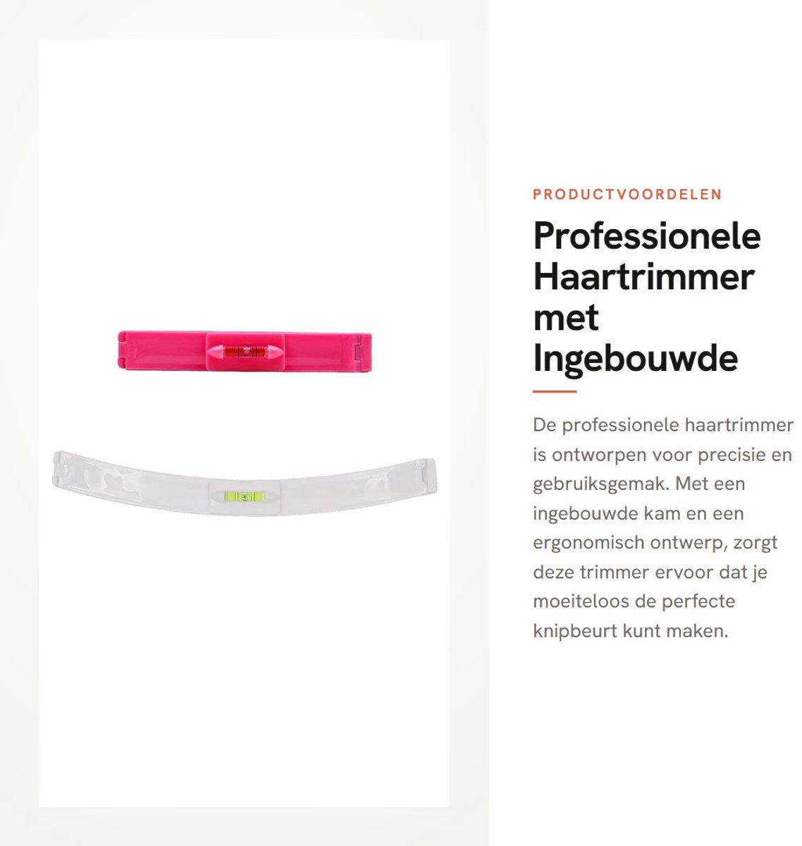 Dailygoods - Professionele Haartrimmer met Ingebouwde Kam voor Nauwkeurige Knipbeurten