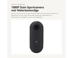 Dailygoods- Sportcamera 1080P – Actie Camera Waterdicht – Magnetische Groothoek – Recorder voor Buitenreizen – Ondersteunt 256GB – Compacte Afmetingen – Actiecamera