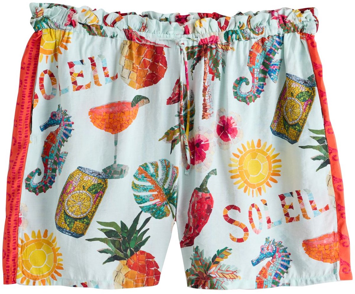 Next - Dames - Zomerstrandshort - Wit