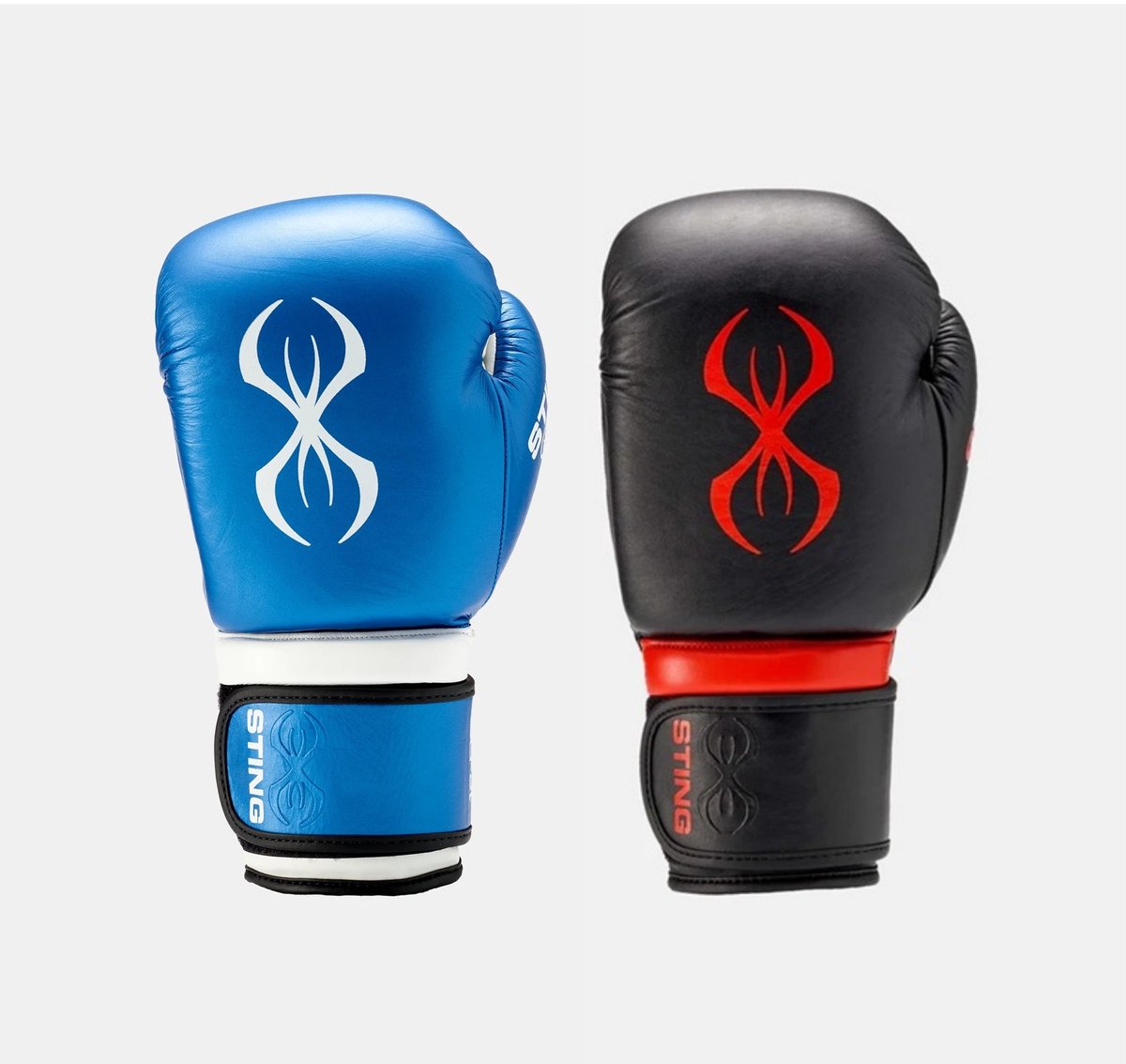 STING Bokshandschoen ARMAPRO | zwart/rood | klittenband