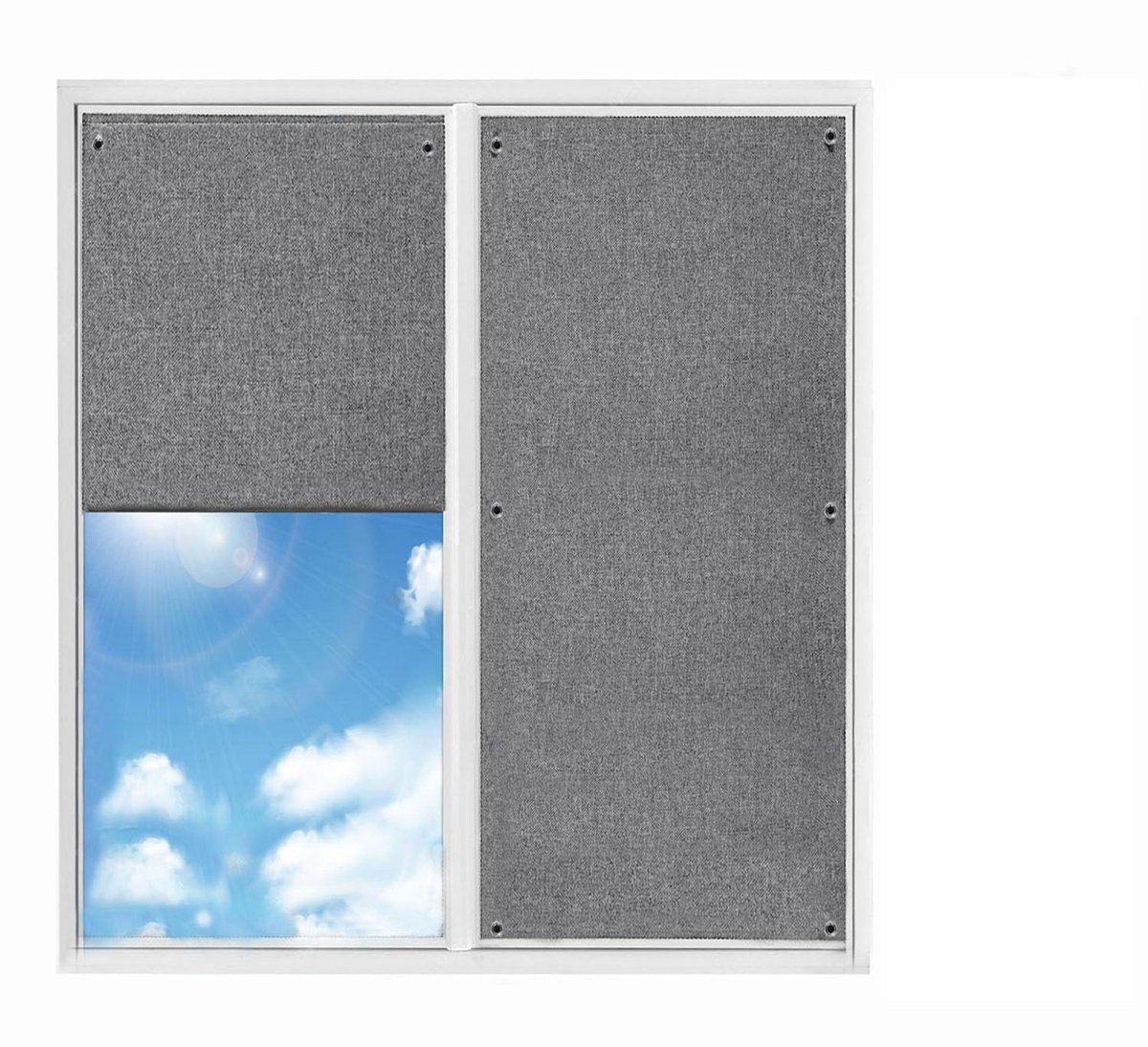 Dailygoods - Verduisteringsrolgordijn voor Dakramen - 48 x 78 cm