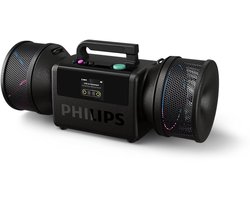 PHILIPS TAMS80B/00 The Tube - Bluetooth Speaker - 280W - 24 Uur Accuduur - IP67 Waterdicht - Auracast - Bluetooth 6.0 - Powerbank - Zwart