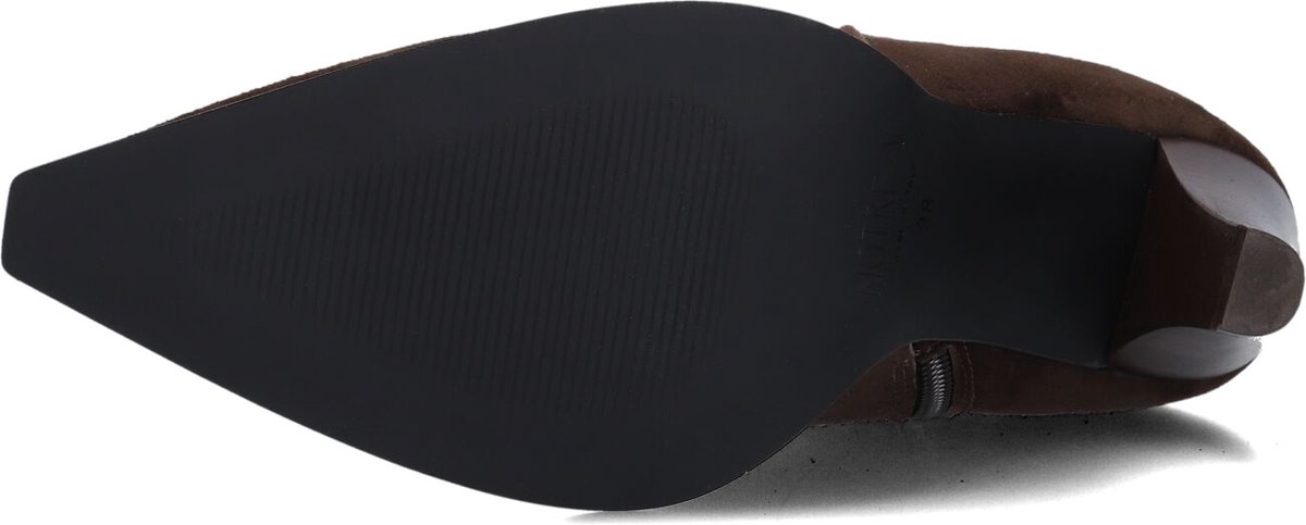 Notre-V 8928 Enkellaarsjes - Enkelboots met rits - Dames - Bruin - Maat 37