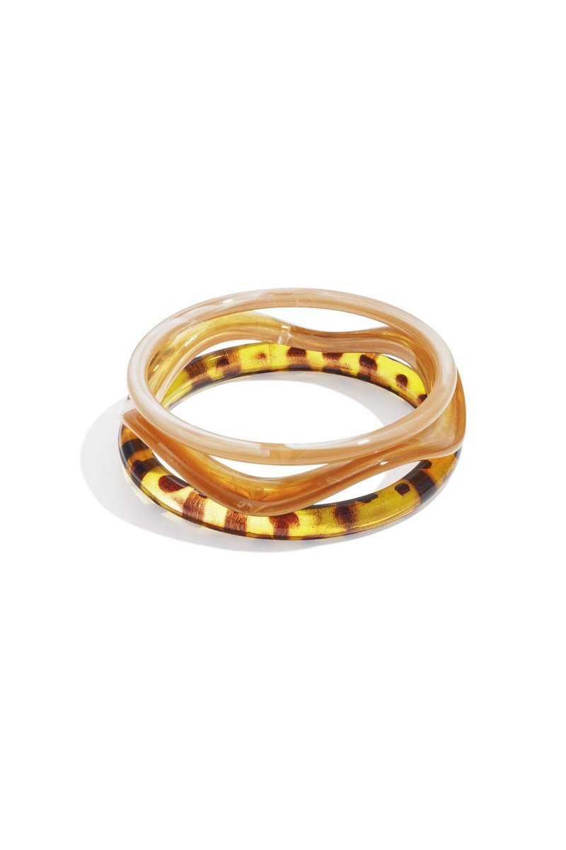 Chic Acrylic - Bangles - Acryl - - khaki