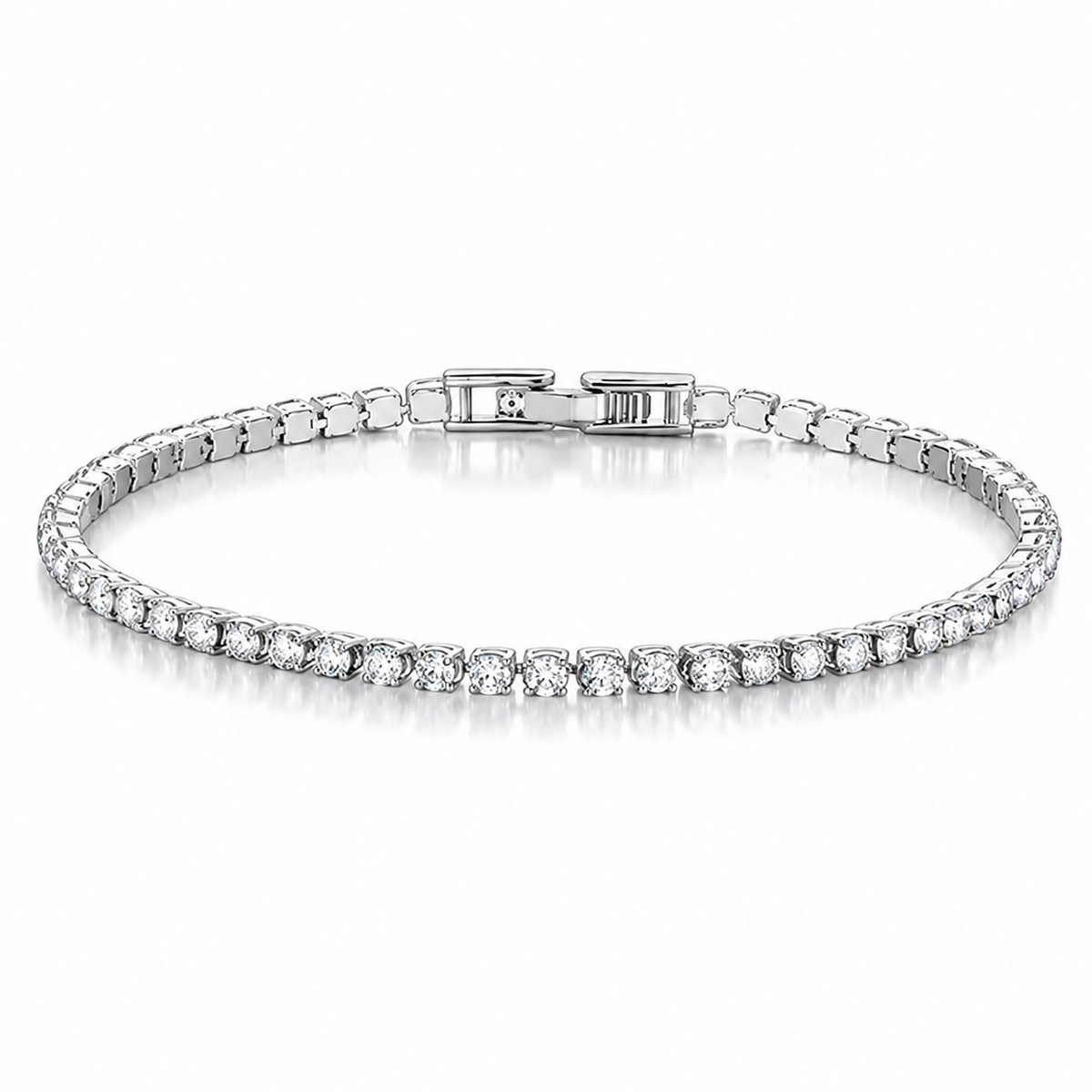 LGT JWLS - Dames armband - Tennisarmband 2.5mm - Zilverkleurig