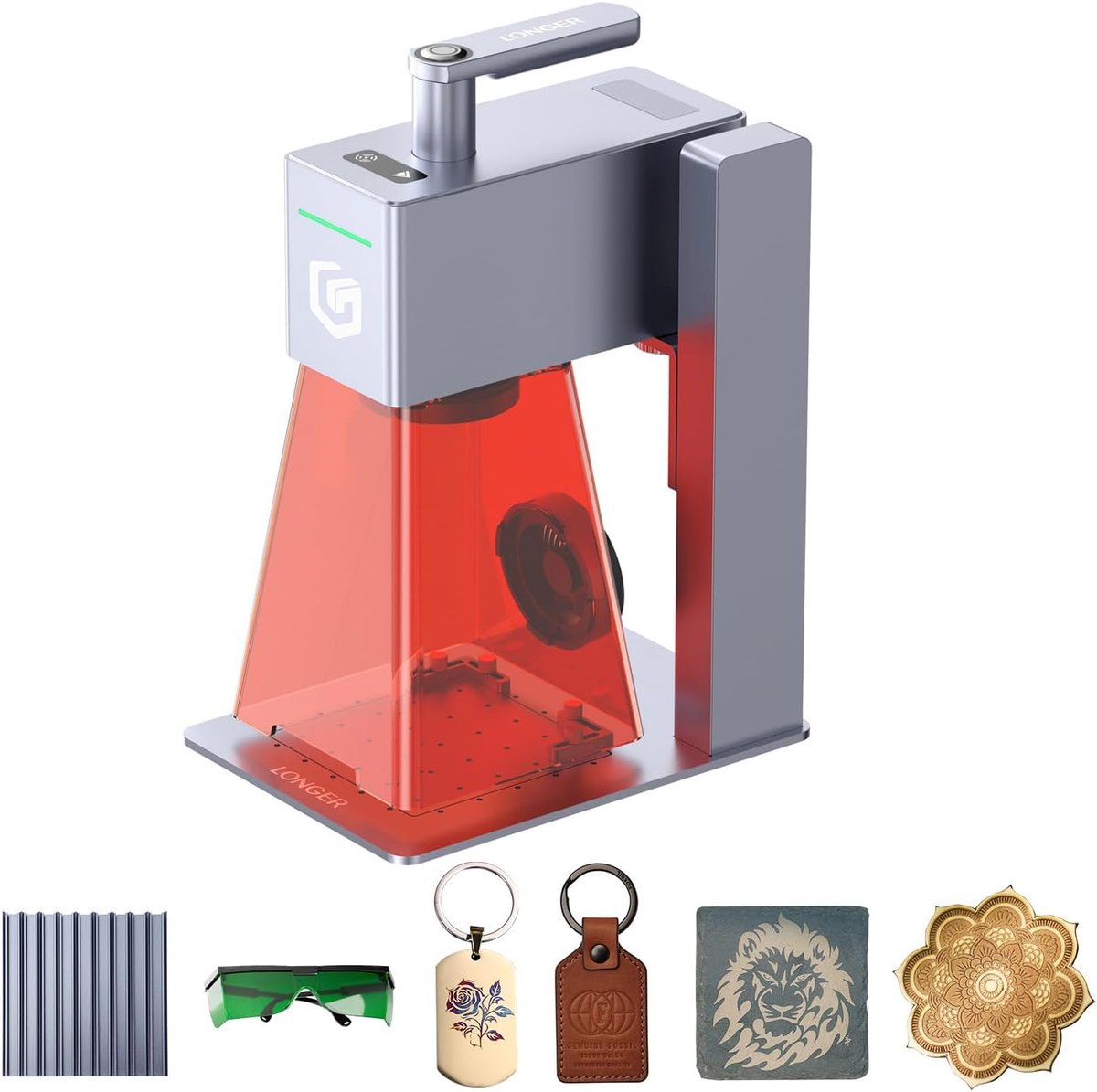 Laser Graveermachine – 5000 mm/s – 0,01 mm Precisie – Voor Hout, Acryl, Leer & Metaal – WiFi & USB