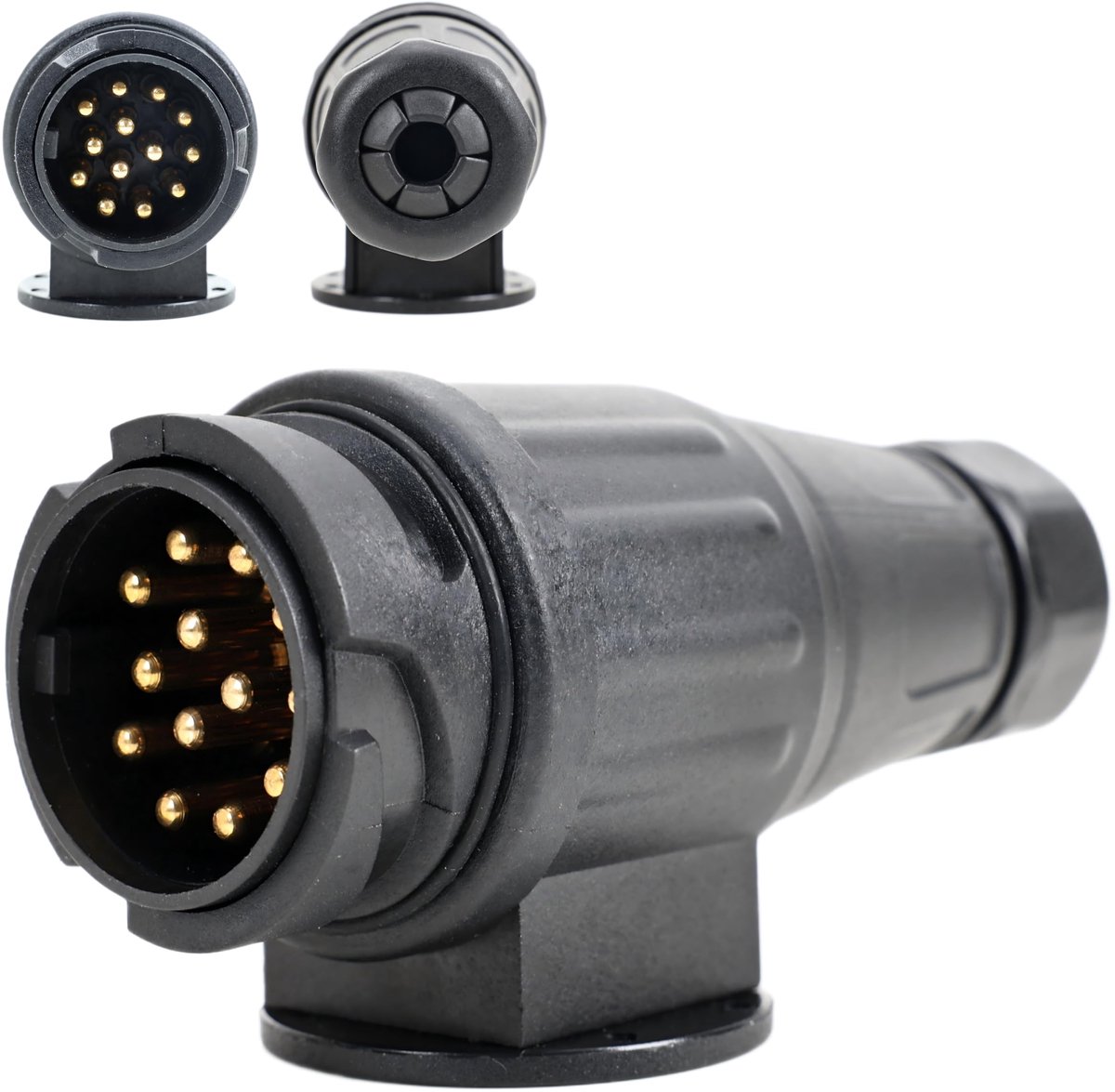 13-polige aanhangerstekker 12V/24V - Waterdichte auto-adapter voor ruwe omstandigheden
