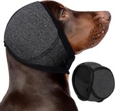 Oorbeschermer Hond - Honden Oorkappen - Hondenhoofdbedekking - Geluidsdemping - Rustgevende Hoofdband - Hondenoorbeschermer - Oorkappen Voor Honden - Maat S - Geschikt Voor Onweersbuien of Lawaaierige Feesten - Grijs