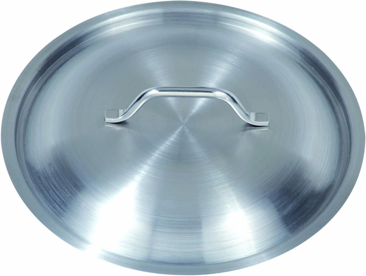 Roestvrijstalen Deksel - Zilver - 28 cm - Hoogwaardig 18/8 Staal - Voor Koken en Bakken