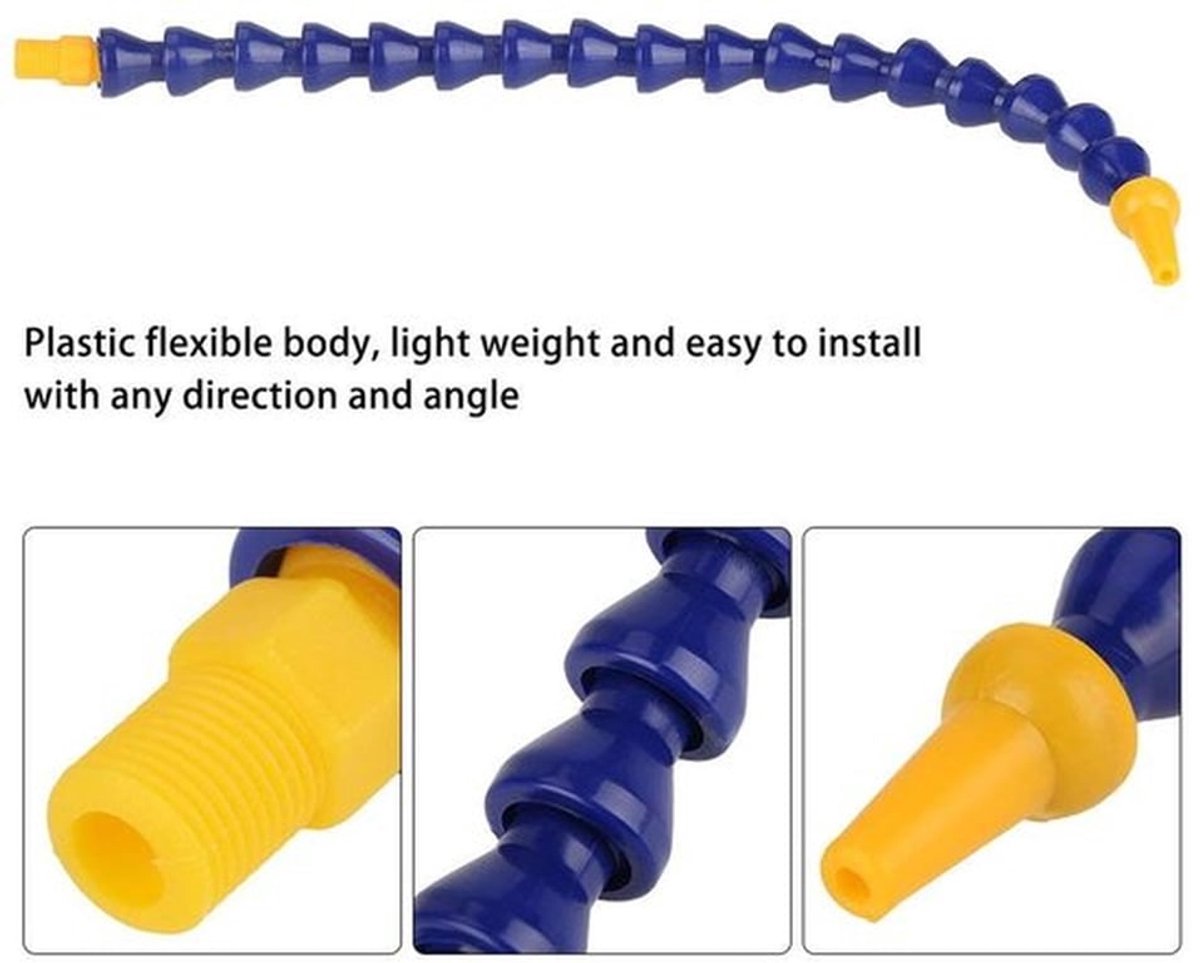 Koelwaterslang Set van 10 - Verstelbare Slang - Flexibele Slang - Hoogwaardige Plastic Slang - Geschikt voor CNC Machines - Duurzaam en Lichtgewicht - Koelslang