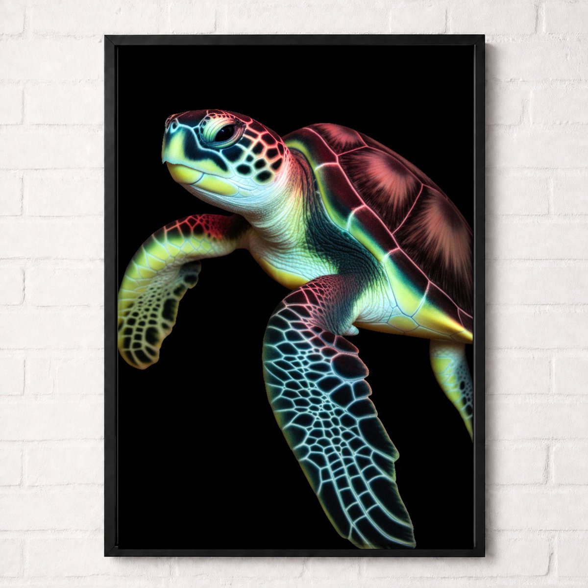 Zeeschildpad Poster - Onderwaterwereld Collectie - Dieren Posters - A2+ 43,2 x 61 cm