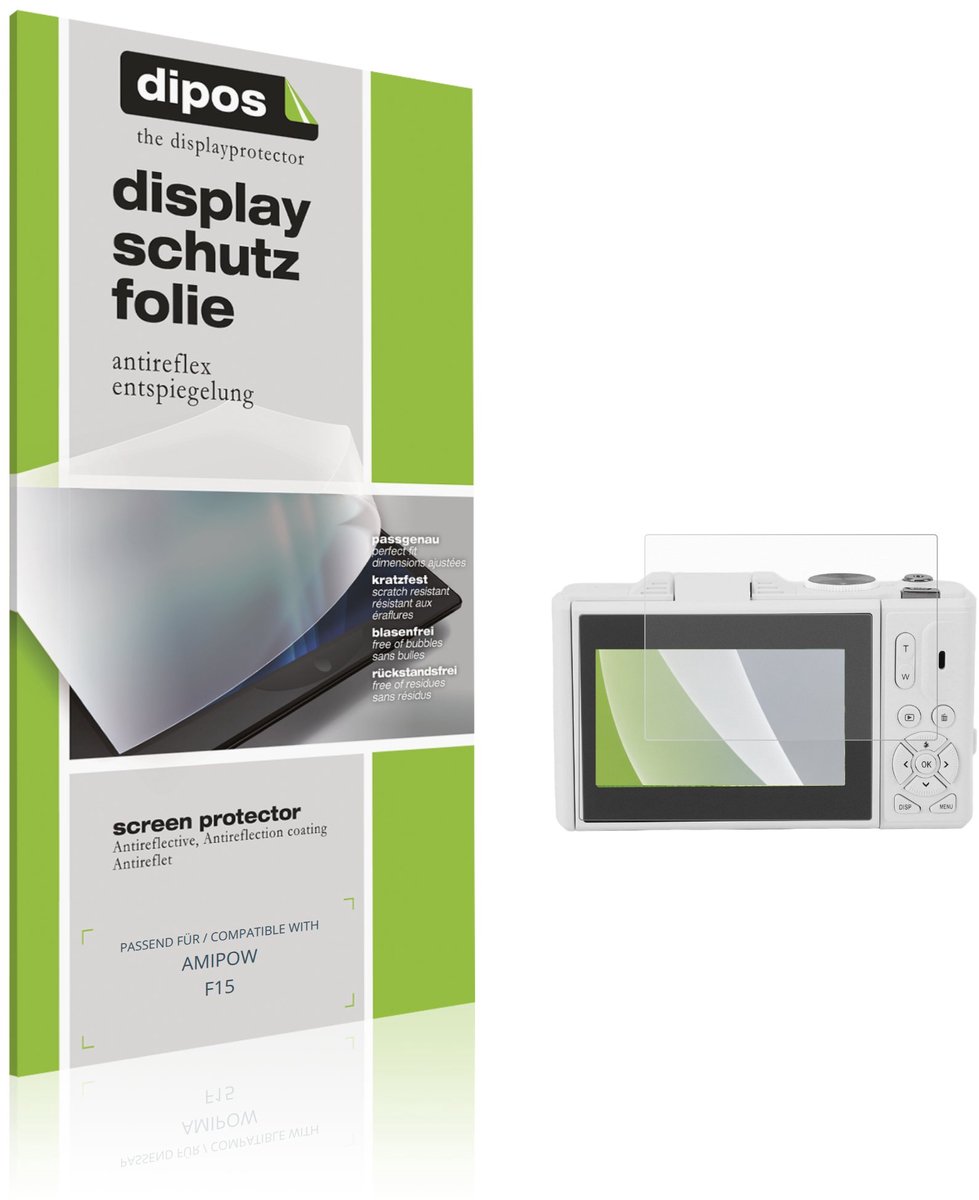 dipos – 4x Matte Beschermfolie geschikt voor AMIPOW F15 | Krasbestendige & antireflecterende Screenprotector Ultra-Thin