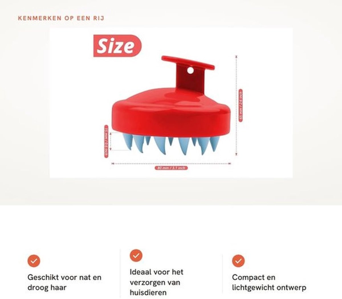 Hoofdhuid Massager - Zachte Siliconen Haren - Ergonomisch Ontwerp - Haarverzorging - Hoofdhuid Massage - Ontspanning - Shampooborstel