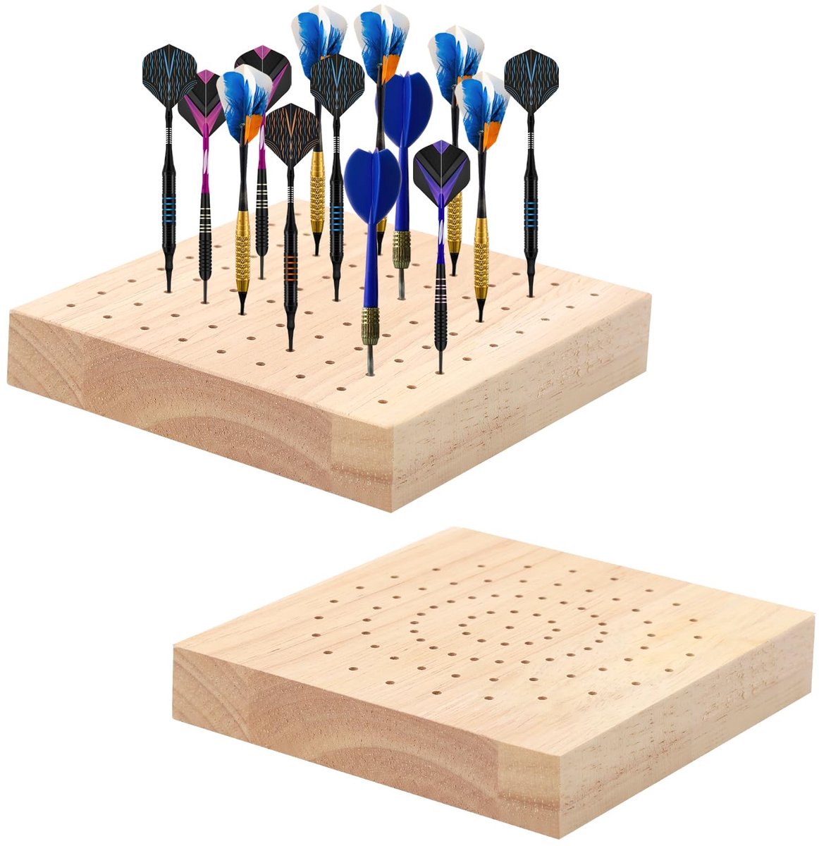 Solidchoice - Set van 2 Houten Darthouders voor Darts