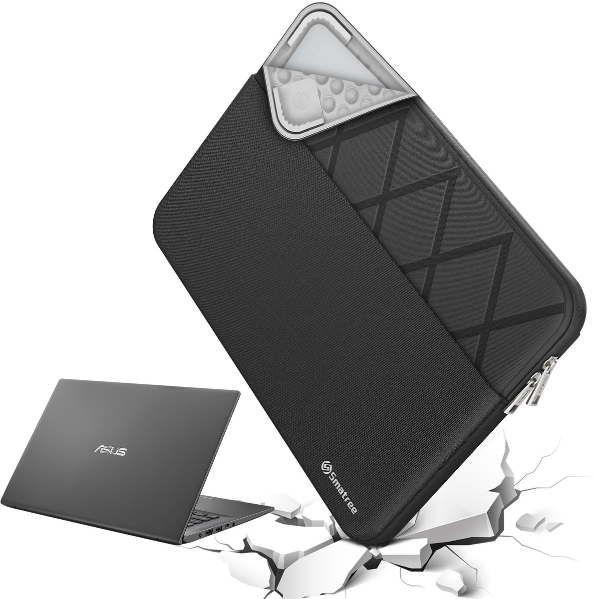 Solidchoice - Laptop Sleeve voor 13.3 Inch Laptops met Schokbescherming