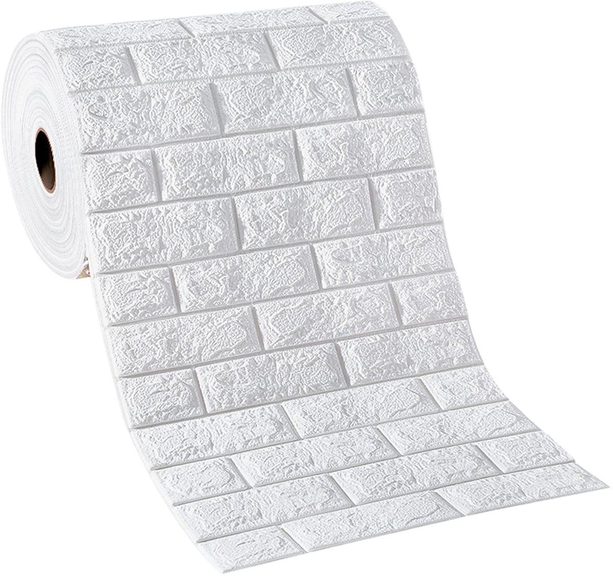 Solidchoice - 3D Witte Muurpanelen Zelfklevend, 50CM x 10M