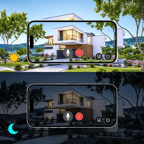 Draadloze Videodeurbelcamera - Slimme Beveiligingsdeurbel - Met Bewegingsdetectie En Nachtzicht - Tweewegs Audio Real-Time Monitoring — afbeelding 3