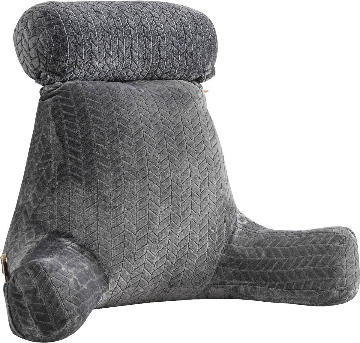 Mura Zitkussen - Leeskussen - Rugkussen - Bedkussen - Rugsteun Kussen - Steunkussen - Reading Pillow - XXL Formaat - Grijs