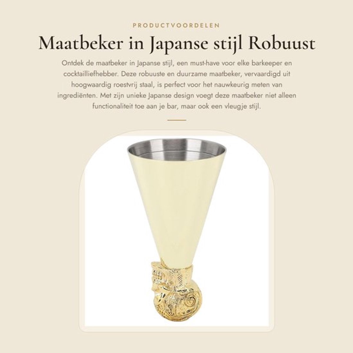Maatbeker Robuust en Duurzaam - Maatbeker 1 Liter - Maatbeker RVS - Cocktailmaatje - Essentiële Barkeeper Gereedschappen - Creatief Uiterlijk - Jigger