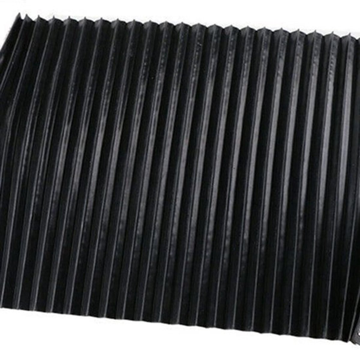 CNC-machinebeveiliging - Stofdoek - Flexibele Bescherming - Accordeon Balg - Vouwbreedte 15 mm - Stretch Lengte 1,5 meter - Hoogte 300 mm - Stofkap