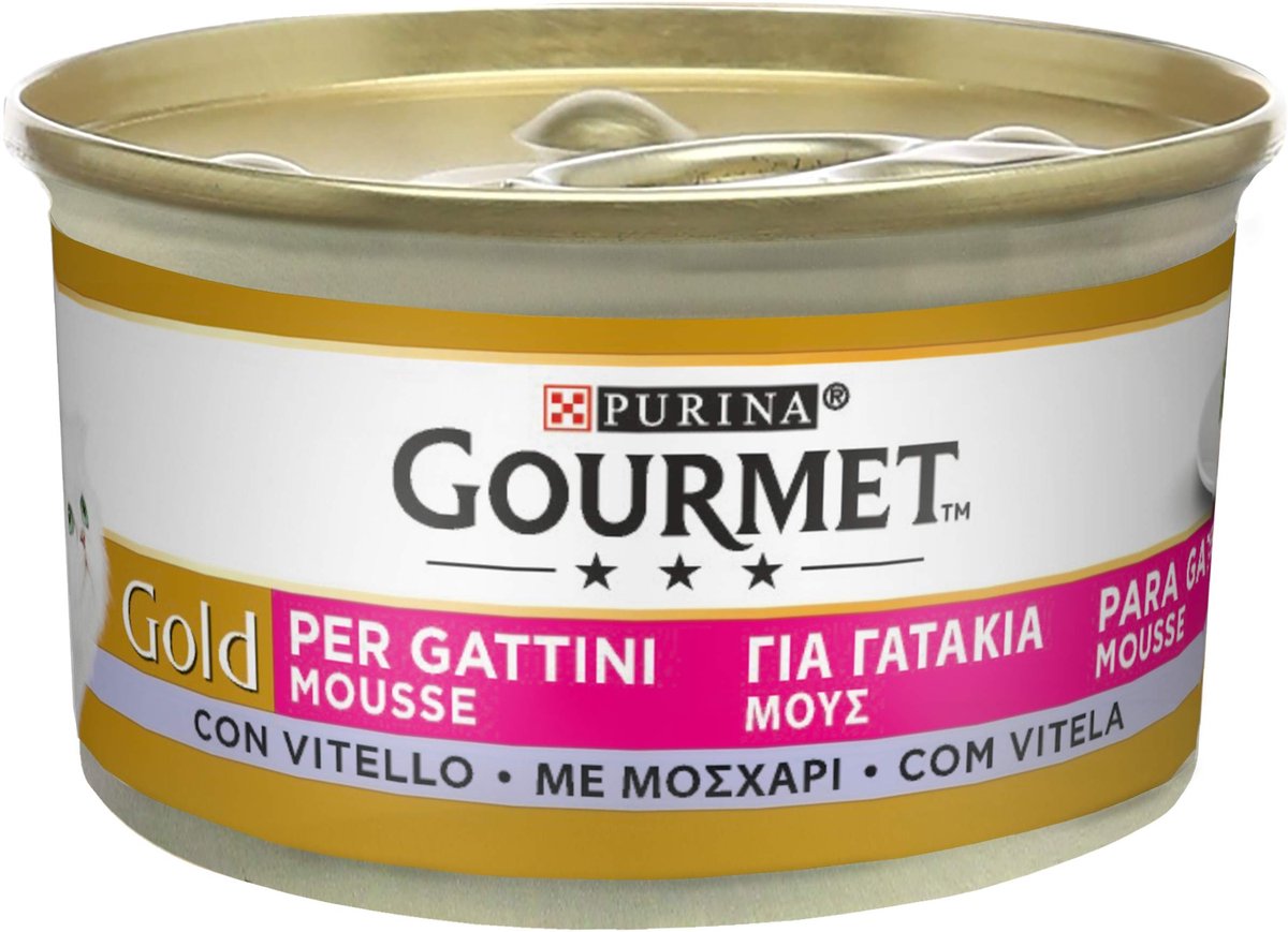 Solidchoice - Mousse voor Kittens met Kalfsvlees, 24 Blikken van 85 g
