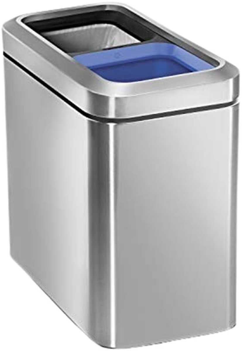 Solidchoice - 20 Liter Narrow Open Recycler van RVS
