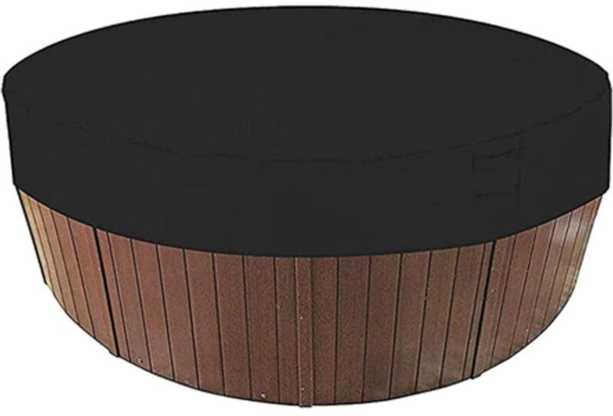 Ronde zwembadafdekking van 160x30 cm, solar zwembadzeil, waterdichte spa-afdekking, UV-ndig, 190T, geschikt voor buitenspa's.