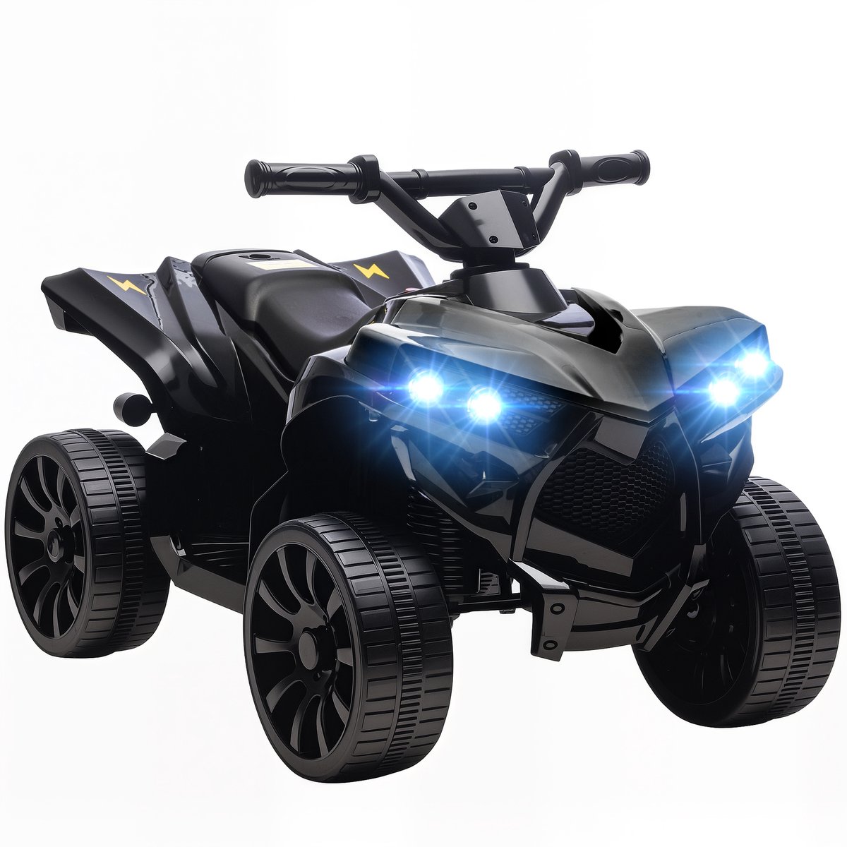 AIYAPLAY elektrische kinderauto - Metaal - 70x42x45cm - Zwart