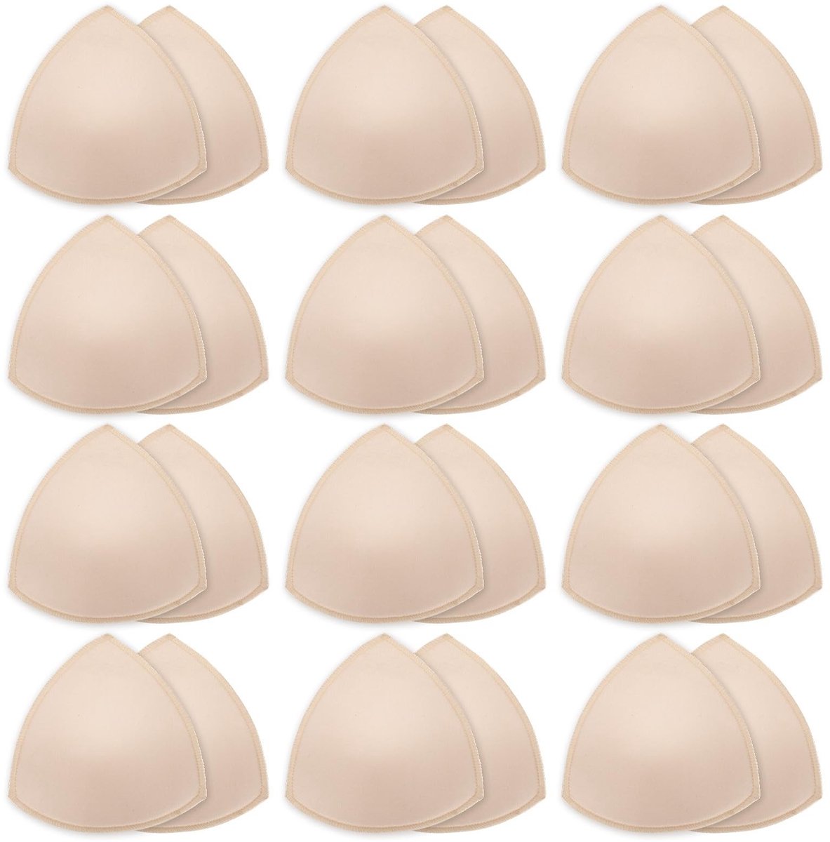 Solidchoice - 12 Paar Ademend Push-Up BH Inserts