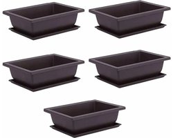 10 Bonsai trainingspotten Geschikt voor plastic onderschalen, Bonsai plantenpotten, Bonsai trainingspotten, Vetplant bonsai potten, Tuinbloempotten