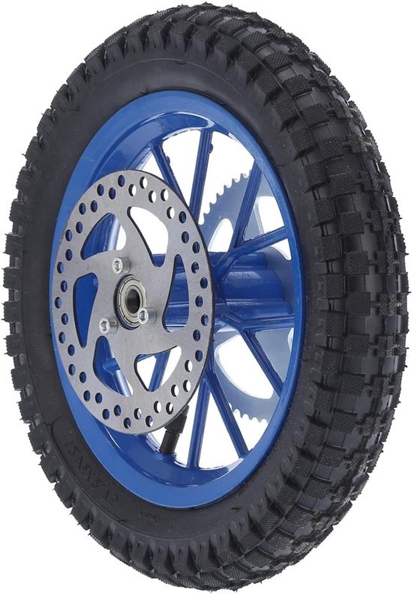 Mini Achterwiel voor Dirtbike - 12.5 x 2.75 Inch Antislip Rubber en Staal - Geschikt voor 2-Takt Motorfietsen en Mini Bikes