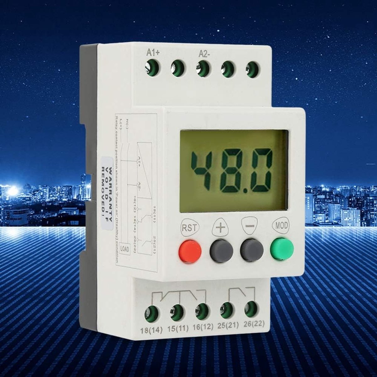 Single Phase Overspanning en Onder spanning Beschermingsrelais - Universele AC/DC Spanning Bescherming voor Elektronische Apparatuur en Huishoudelijke Toepassingen