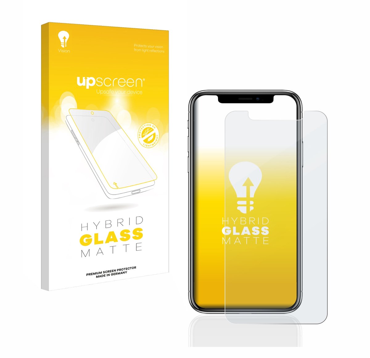 upscreen - Screenprotector voor Apple iPhone X / Xs / 11 Pro - Folie Beschermfolie Beschermglas matte