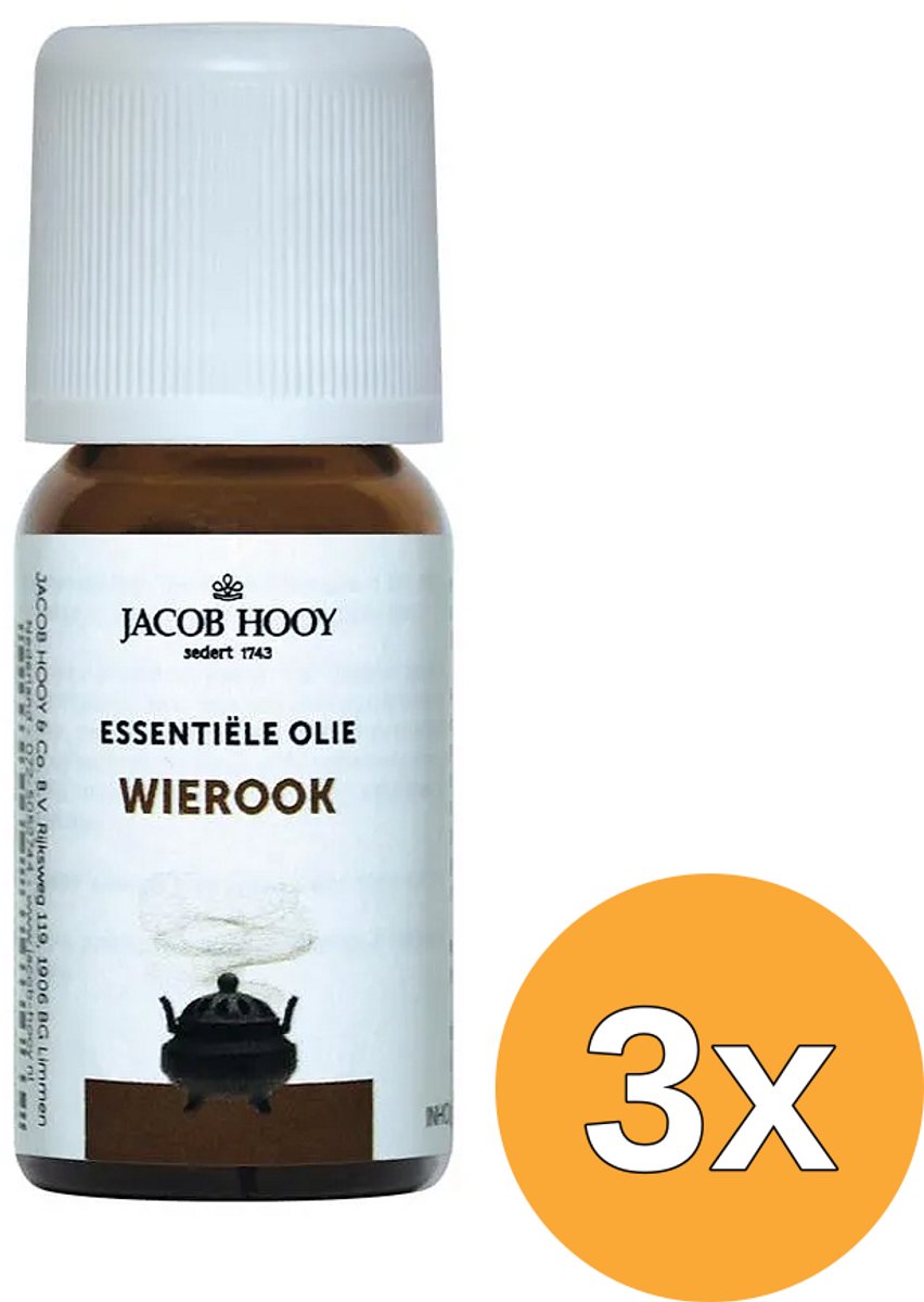 3x Jacob Hooy Wierook Olie (10 ml)