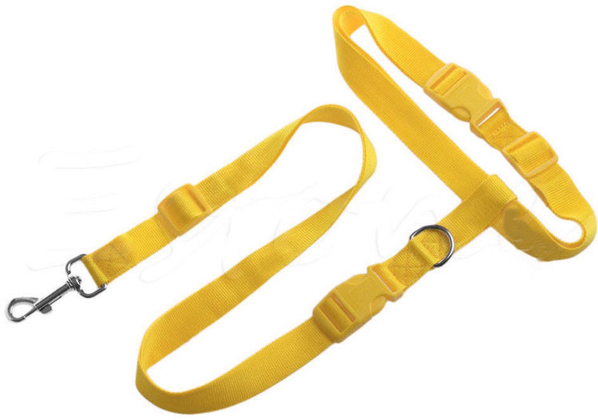 Canicross heupgordel met looplijn voor hond (25 kg), Groen