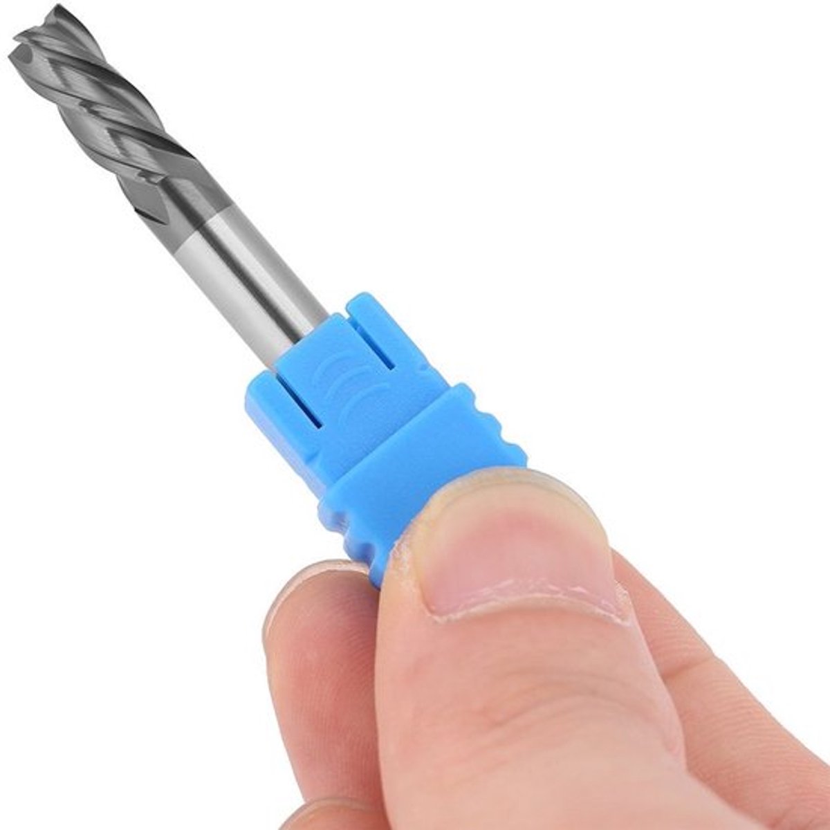 5-delige hartmetalen schaftfräser-set, 4 sneden, 6 mm, voor CNC-bewerking aan platen, ideaal voor nuten, kanten en precisieboringen