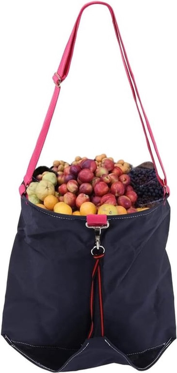 Fruit- en Groenteplukzak, Plukschort voor Buitengebruik, Stevige 600D Oxford Stof voor Boomgaarden en Tuinen