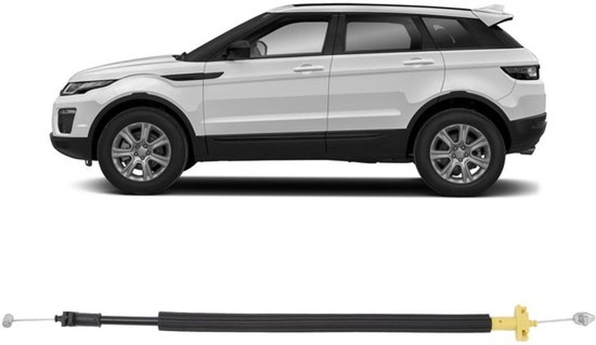 Deurklink Vergrendeling - Deurklink Kabel - Deurklink Bescherming - Deurklink met Schild - Vervanging voor Range Rover Evoque 2012-2019 - Rubber/ABS/Staaldraad - Deurslotkabel