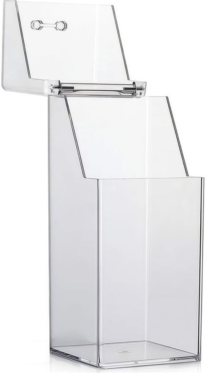 Make-up Borstelhouder Transparant - Make-up Organizer - Acryl Opbergdoos - Stofdicht - Waterdicht - 9 x 9 x 21 cm