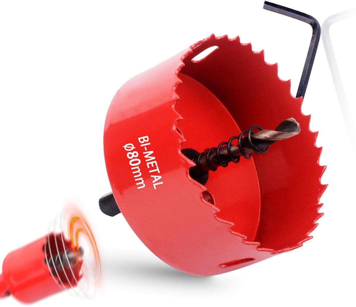 Solidchoice - Bi-Metaalgatzaag 80mm voor Hout en Metaal