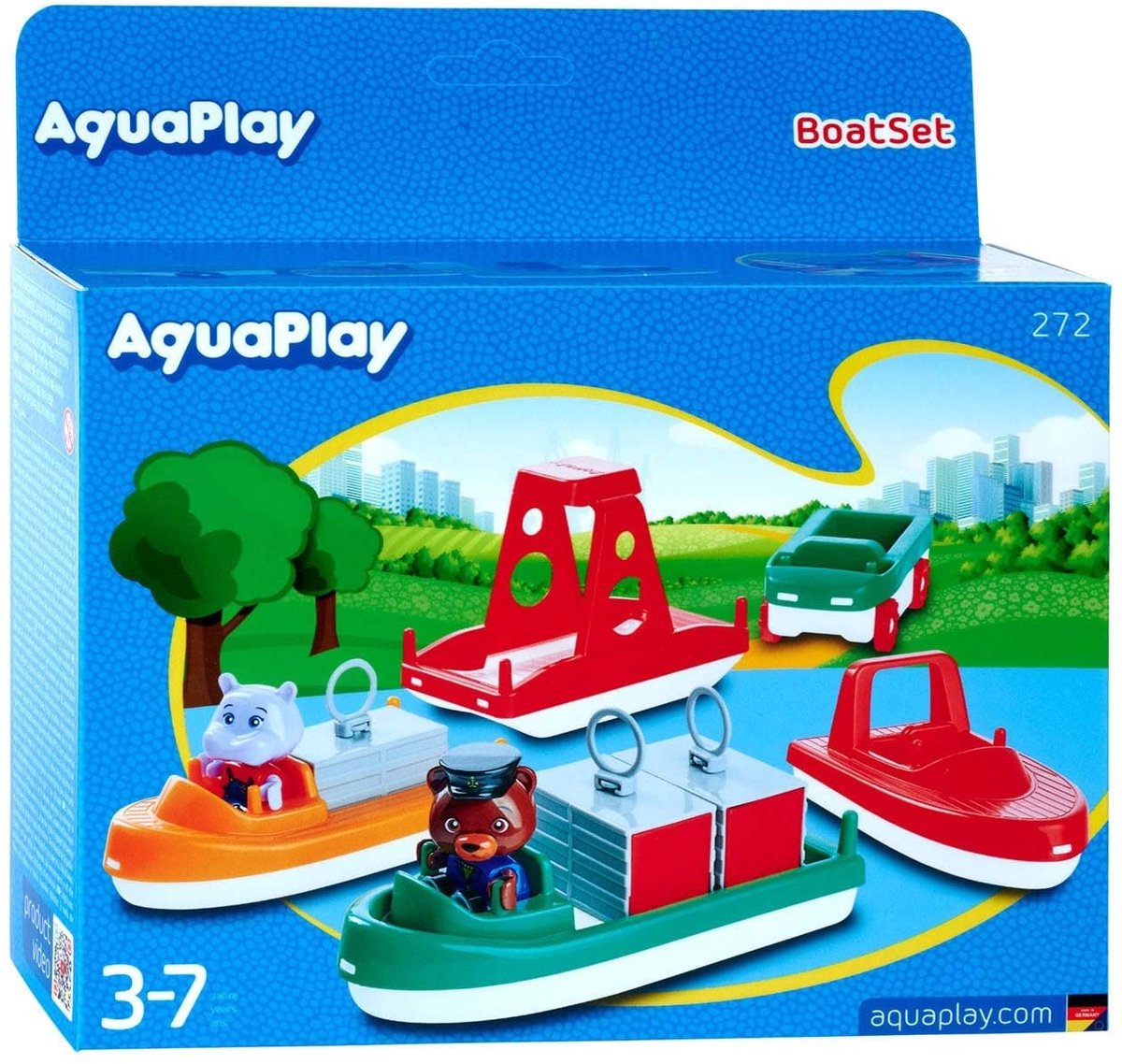 Solidchoice - AquaPlay Bootset met 4 Botenspeelgoed voor Bad of Waterpret