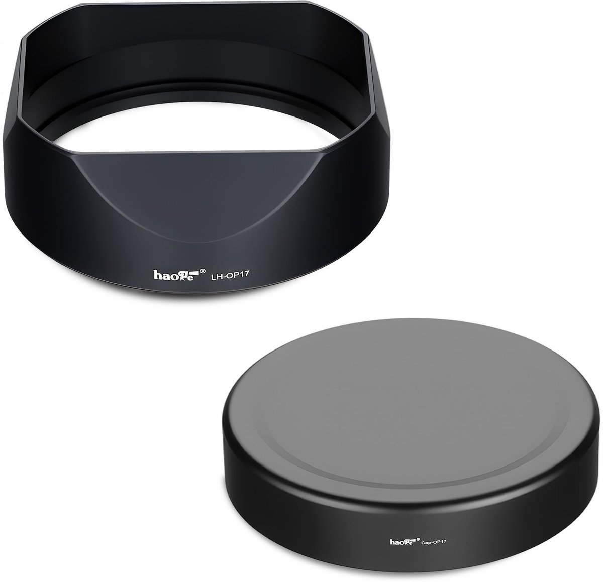 Solidchoice - Square Metal Lens Hood voor Olympus M.ZUIKO ED 17mm f1.2 PRO Lens