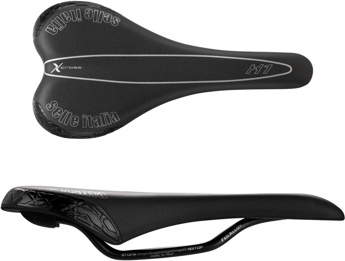 Solidchoice - Offroad Fiets Zadel met Aluminium Frame en Plat Ontwerp
