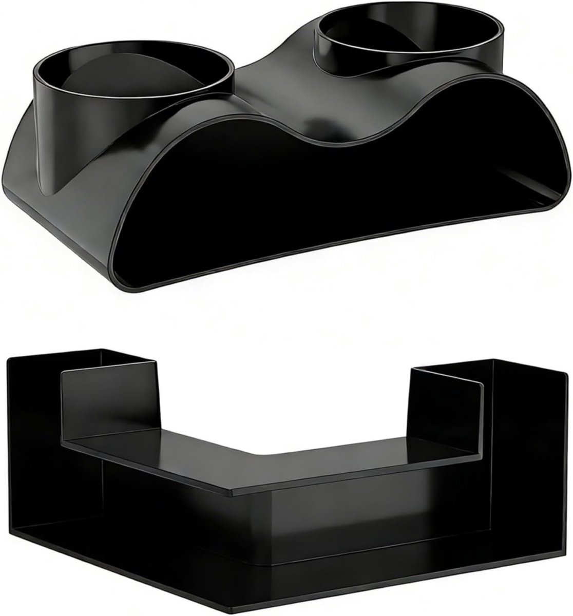 Set of 2 Aquarium Tunnels, Aquarium Cave, Accessories, Plastic, Shrimp, Shelter, Aquariums, Fish Tunnel with 2 - ShopVlot
