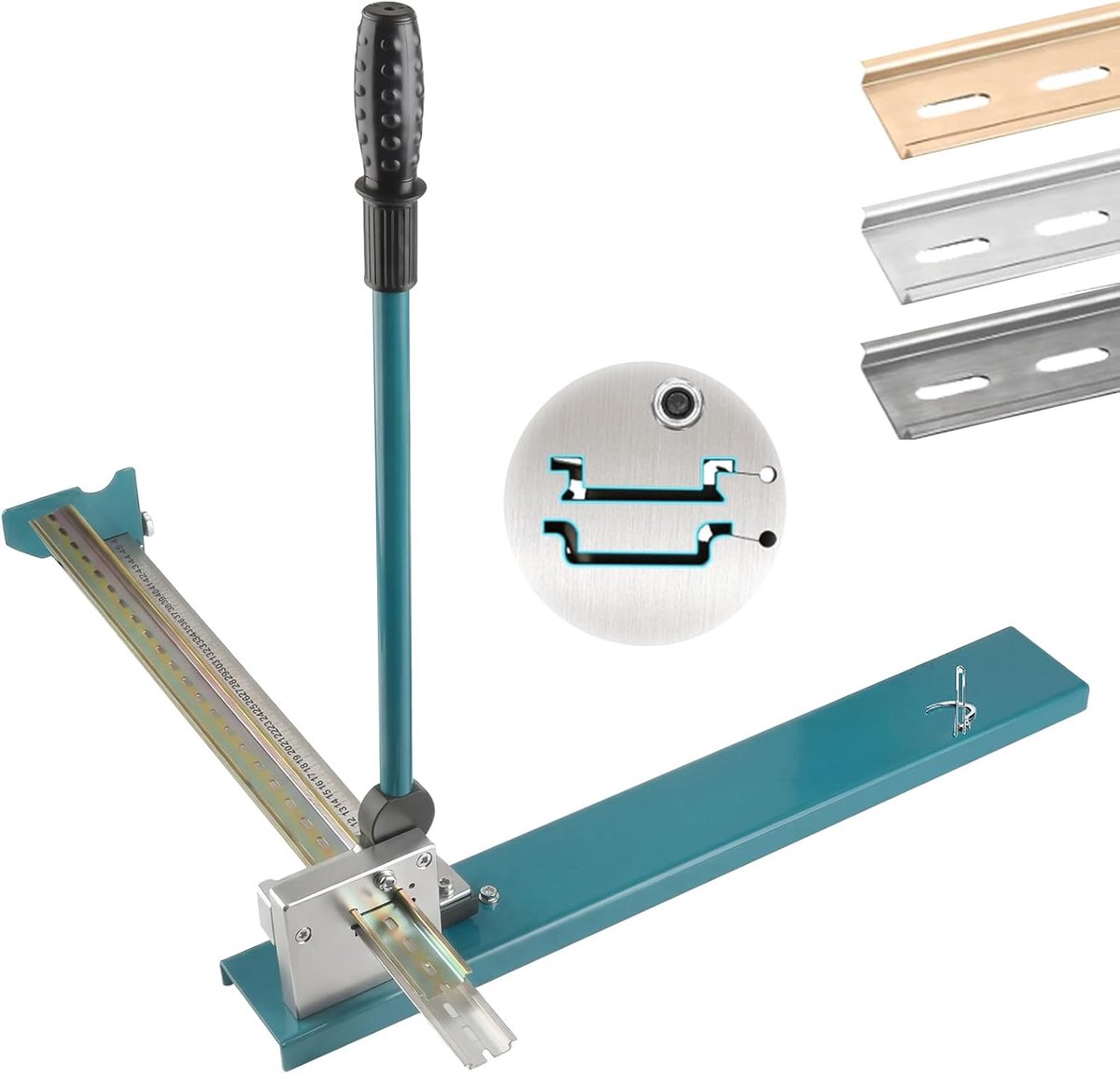 DIN-Spoorsnijder, de Dubbele Snijmachine van het Groefspoor voor Staal/Aluminium/Ijzersporen - ShopVlot