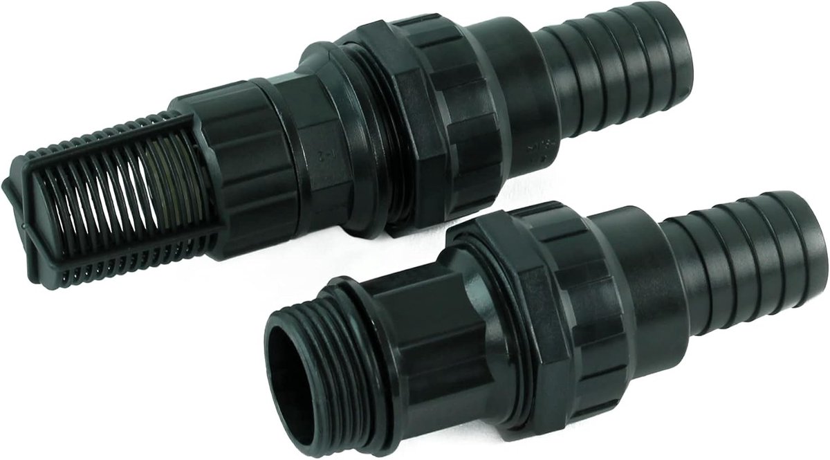 Suction Hose, Connection Kit 1 Inch AG - Build Intake Hose - Suction Hose Fixture Set with Suction Basket and Check - ShopVlot