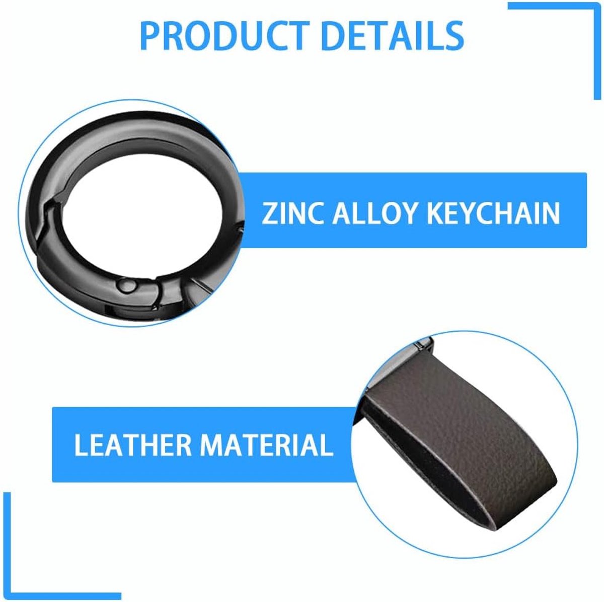 Elegante bruine autosleutelhanger, modern design, eenvoudige en snelle installatie, praktische en duurzame accessoires - ShopVlot
