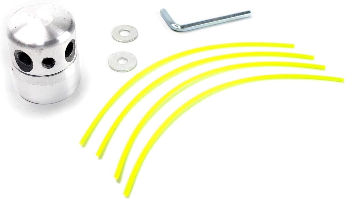 Spool - metal with 4 holes, wire diameter of 3 mm and side screw for brush cutter, ideal for use in the garden and for - ShopVlot